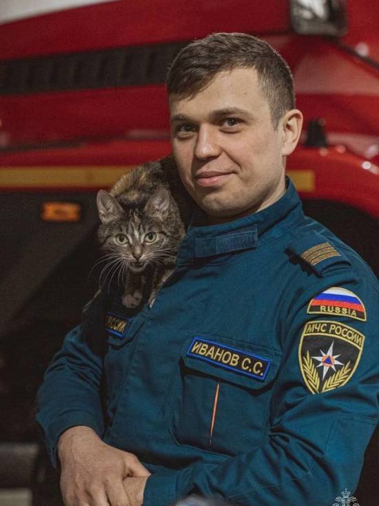 Кошка Маруся приносит удачу кузбасским спасателям