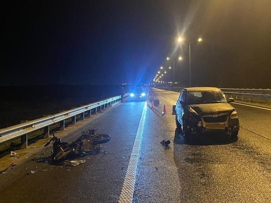 Под Гурьевском машина сбила несовершеннолетнего водителя скутера