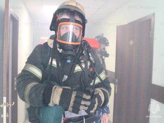 Под Новосибирском из пожара в девятиэтажке эвакуировали взрослых и детей