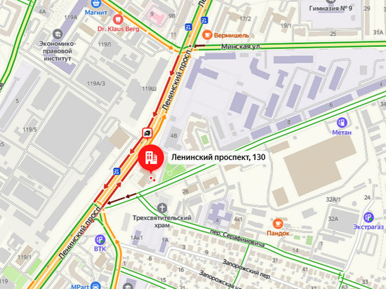 На Ленинском проспекте в Воронеже образовалась пробка из-за смертельной аварии