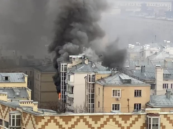 Возгорание в центре Москвы ликвидировано