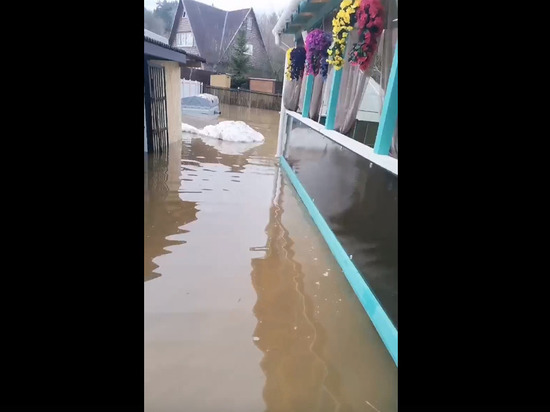 Частные дома ушли под воду в деревнях Чеховского городского округа