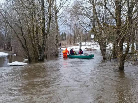 Лодочную переправу организовали в Можайском округе из-за затопления моста