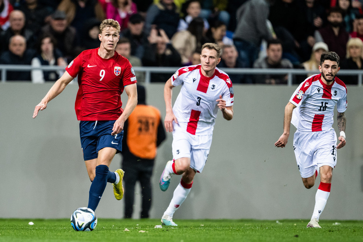 Сборные Грузии и Норвегии сыграли вничью в квалификации Евро-2024