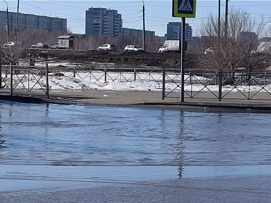 «Готовьте лодки»: жители Омска массово жалуются на затопленные дороги и тротуары