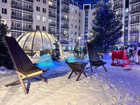 Зимний двор из Свердловского района Красноярска вошел в пятерку лучших в России