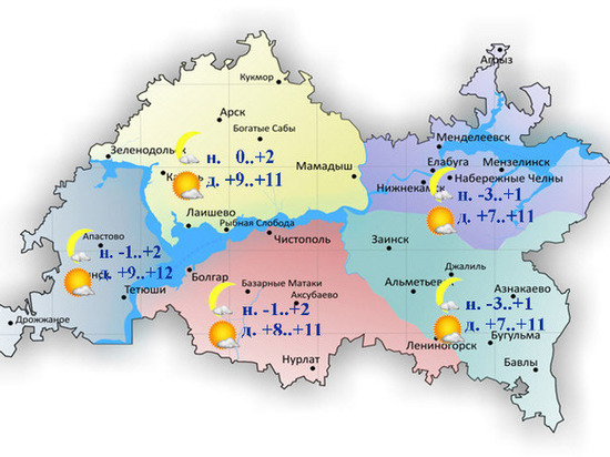 Сухую и ветреную погоду прогнозируют в Татарстане 30 марта