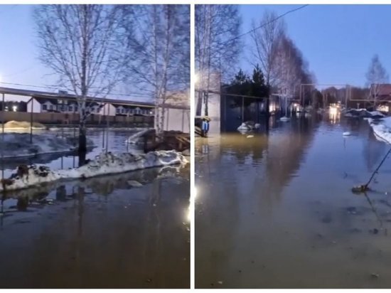 В Новосибирске талая вода затопила Краснояровское шоссе