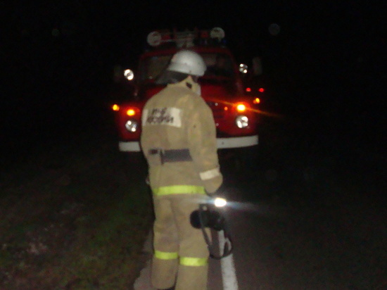 В Курской области во время движения загорелся автомобиль ВАЗ