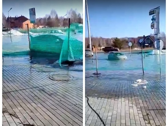 В Новосибирске в коттеджном посёлке Озёрный отключили питьевую воду из-за потопа