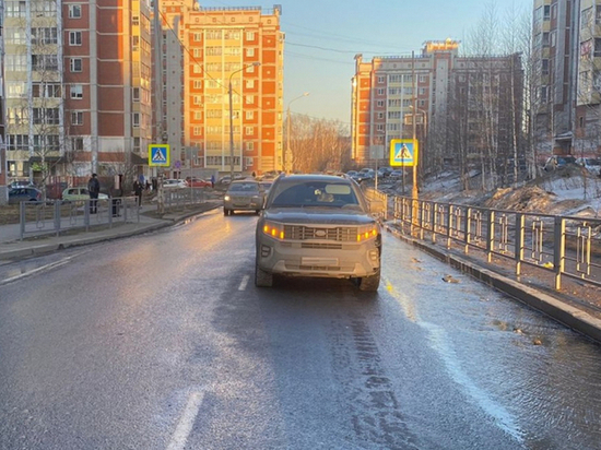 Томичка сбила 11-летнего пешехода на улице Сибирской