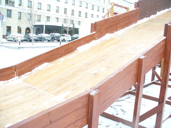 Белгородка предложила установить в Центральном городском парке горку для зимних катаний