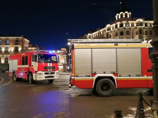 Роспотребнадзор проверит воздух после пожара в гаражах и ангаре на Лапинском проспекте