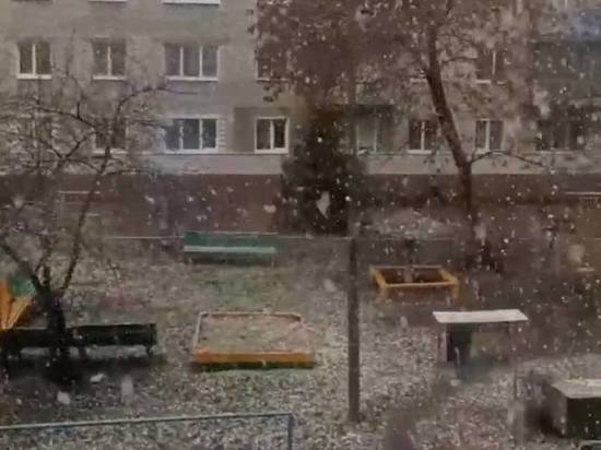 Пензенцев удивил снегопад в последний день марта
