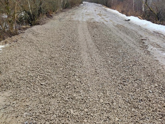 В Калужской области за день восстановили размытую водой дорогу