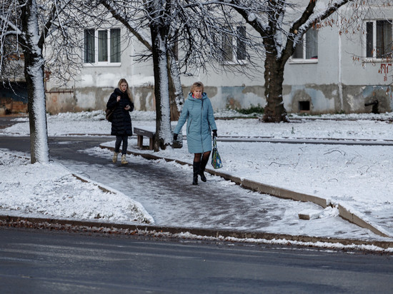 Жителей Псковской предупреждают сегодня о сильном мокрой снеге и дожде