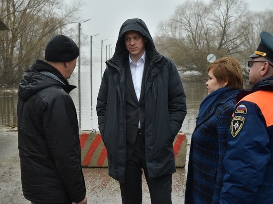 Губернатор Малков осмотрел затопленные Борки и Лесопарк