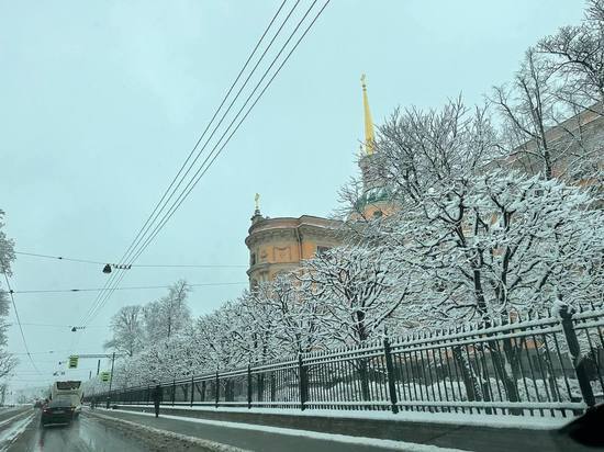 В Петербурге высота сугробов почти достигла рекордного значения
