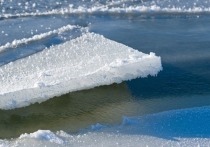 Жители города Пермь видели на плывущей по реке Кама льдине двух школьников