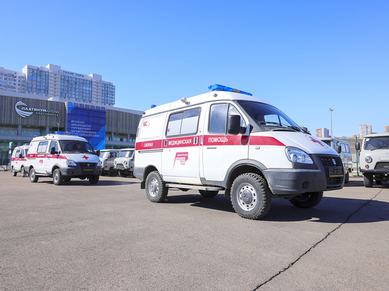 В районы Красноярского края направят 63 медицинских автомобиля