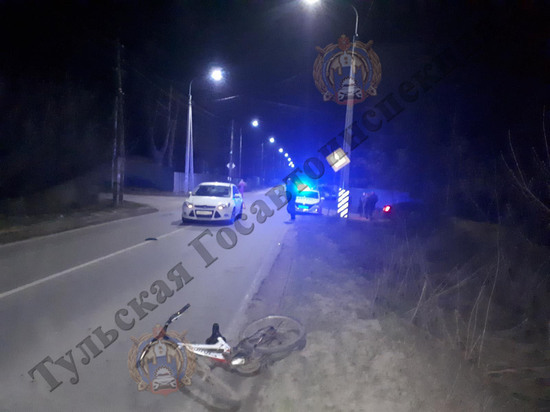 В посёлке под Киреевском 10-летний велосипедист устроил ДТП с иномаркой