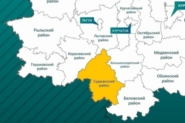 Курск на карте граница с украиной карта