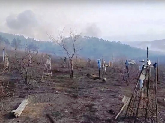 Двое мужчин подожгли кладбище и устроили лесной пожар в Забайкалье