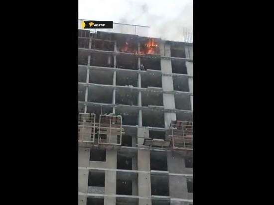 В Новосибирске пожар произошел в новостройке на Красном проспекте
