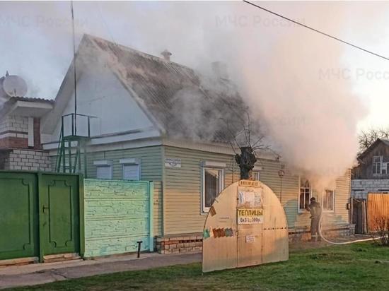 На пожаре в брянском Новозыбкове пострадали люди