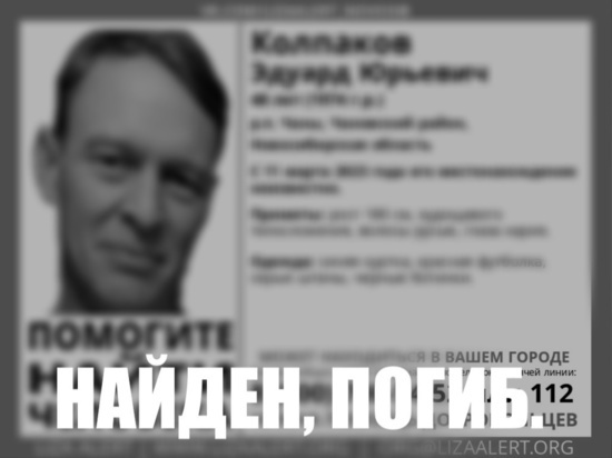 В Новосибирской области найден погибшим пропавший 11 марта таксист