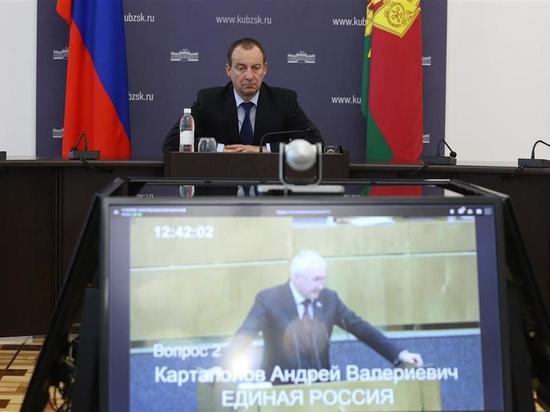 Юрий Бурлачко в режиме видео-конференц-связи принял участие в пленарном заседании Госдумы