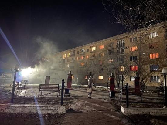 В Кызыле продезинфицировали памятники