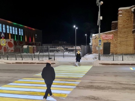 В Тарко-Сале светящихся «зебр» станет на 5 больше