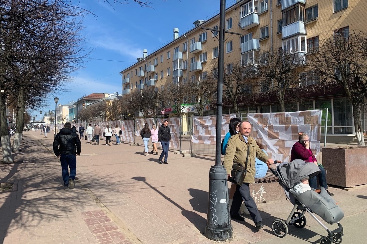 Пешеходная улица в твери