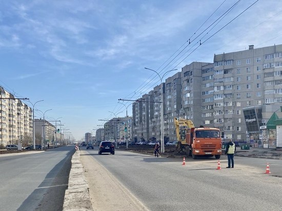 Финальный слой асфальта на Гражданской в Чебоксарах уложат в середине мая