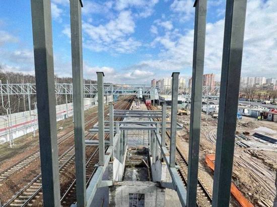 Готовность станции Ольгино в городском округе Балашиха составляет 50%