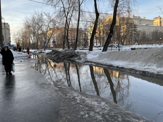 В Заполярье существует угроза загрязнения реки Росты во время таяния снега