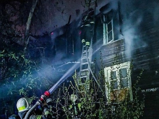В ночном пожаре погиб мужчина
