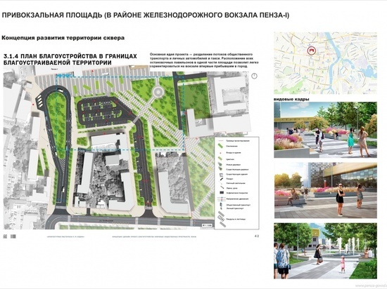 Комсомольский парк, привокзальная площадь, городские скверы: пензенцам показали, за какие территории по благоустройству модно проголосовать