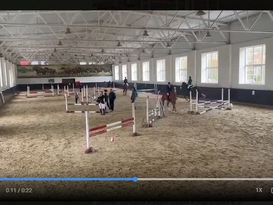 На Терском племенном конном заводе проходят соревнования по конкуру