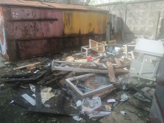 В Смоленске на улице Академика Петрова ликвидировали очередную свалку