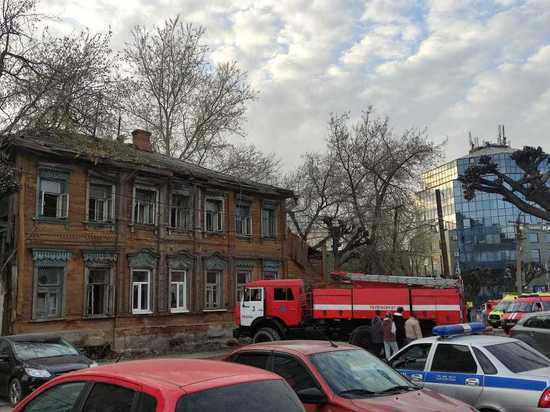 На улице Право-Лыбедской в Рязани произошёл пожар в историческом здании