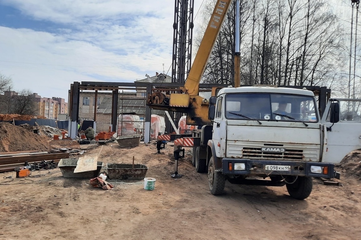 В Костроме заложили фундамент новой котельной для детской областной больницы