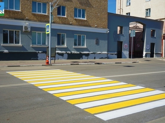 В Орле на центральных дорогах появиться новая разметка должна к 1 мая