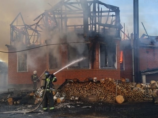 В Судогодском районе сгорел частный жилой дом
