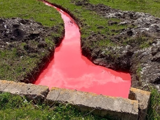 В Белгородской области объяснили появление рек кровавого цвета