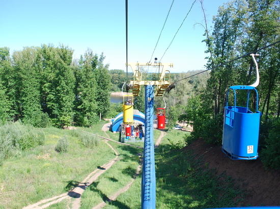 В Уфе заработала канатная дорога