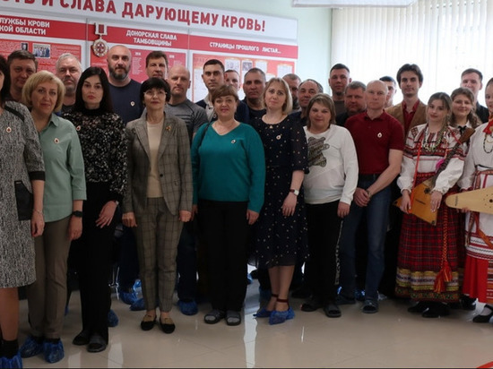 Нагрудный знак «Почётный донор России» получили 39 тамбовчан