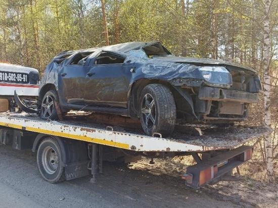 В Касимовском районе Рязанской области перевернулся  Renault Duster