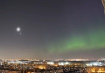 В ночь с 23 на 24 апреля в небе над Москвой и Московской областью местные жители наблюдали северное сияние